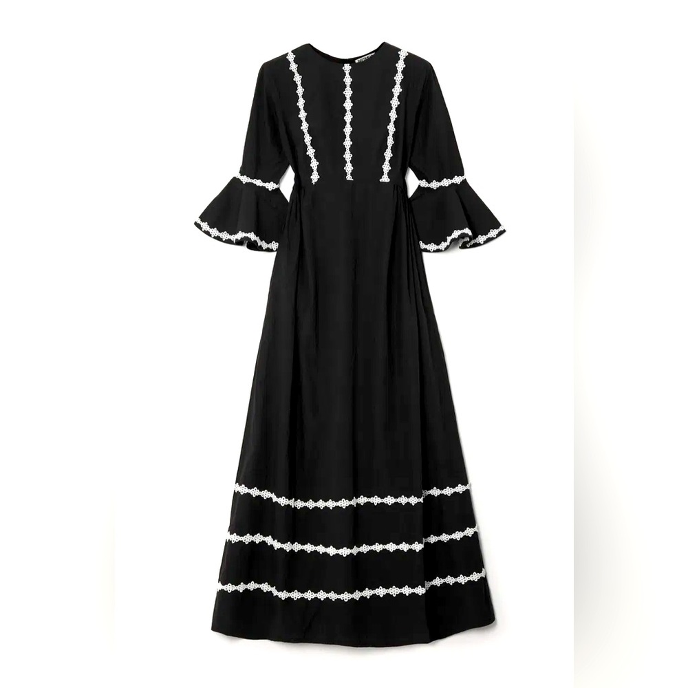 Batsheva Black and White Marina Dress